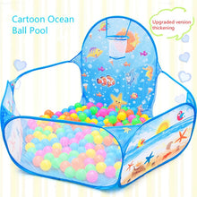 Load image into Gallery viewer, Cartoon folding indoor ocean ball pool layout fence baby game house children's tent color wave ball pool