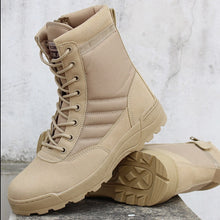 Load image into Gallery viewer, Army Boot  Men Desert Tactical Military Boots Mens Work Safty Shoes Zapatos